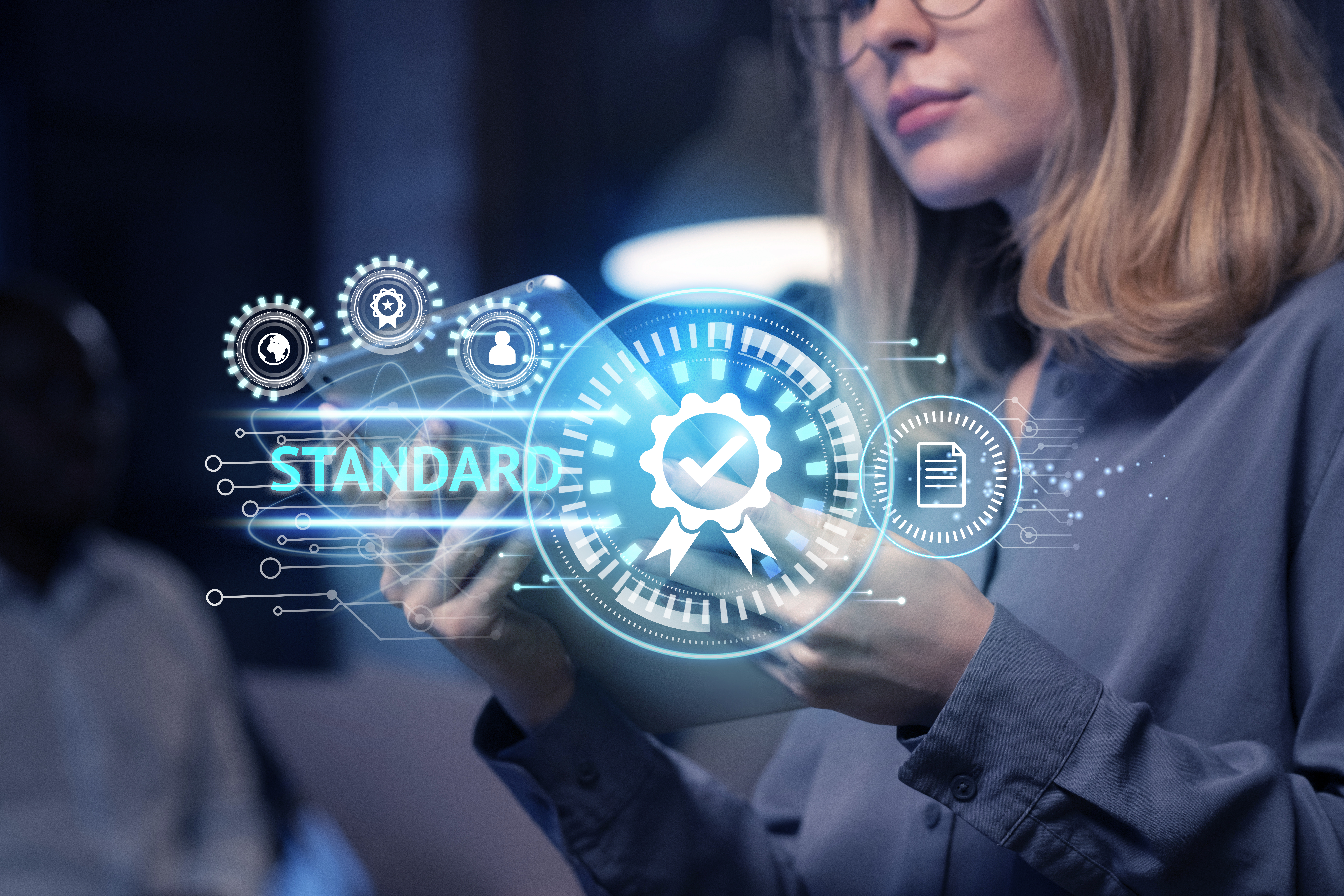 standard quality control collage concept